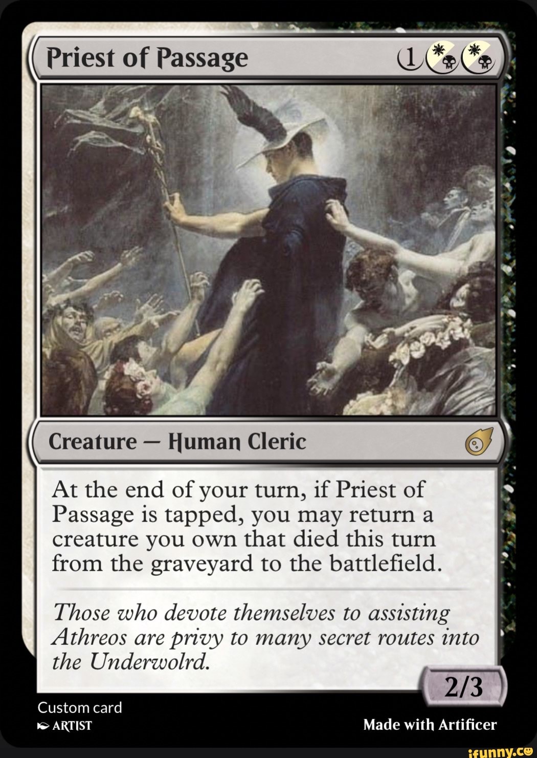 Priest Of Passage Creature - Human Cleric At The End Of Your Turn, If 