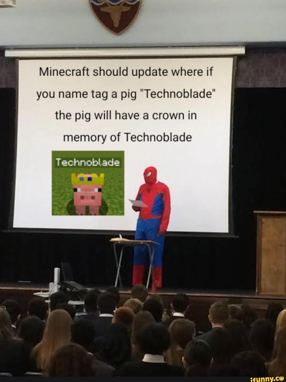 Petition · Minecraft - Make it so when you name a pig Technoblade