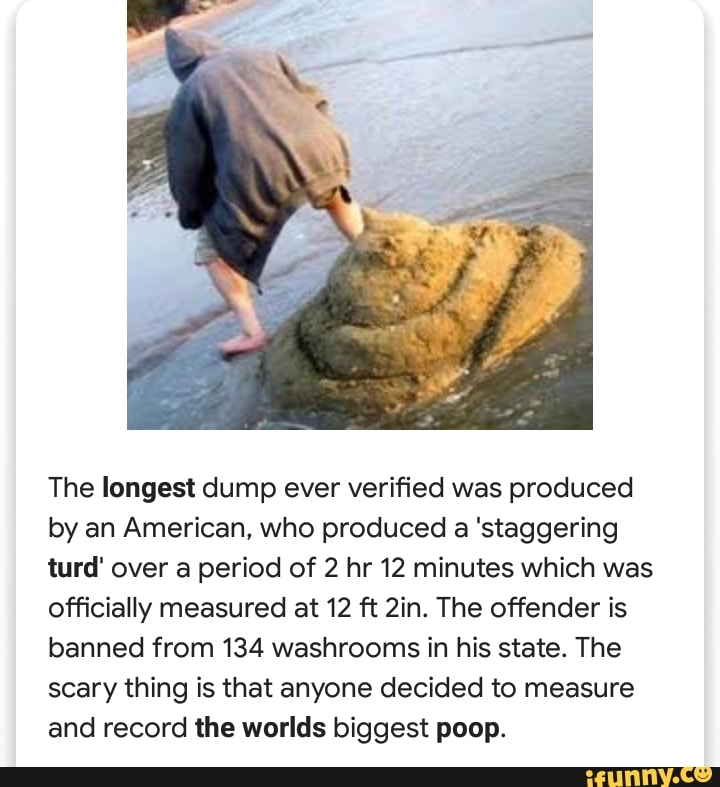 guinness world records longest poop