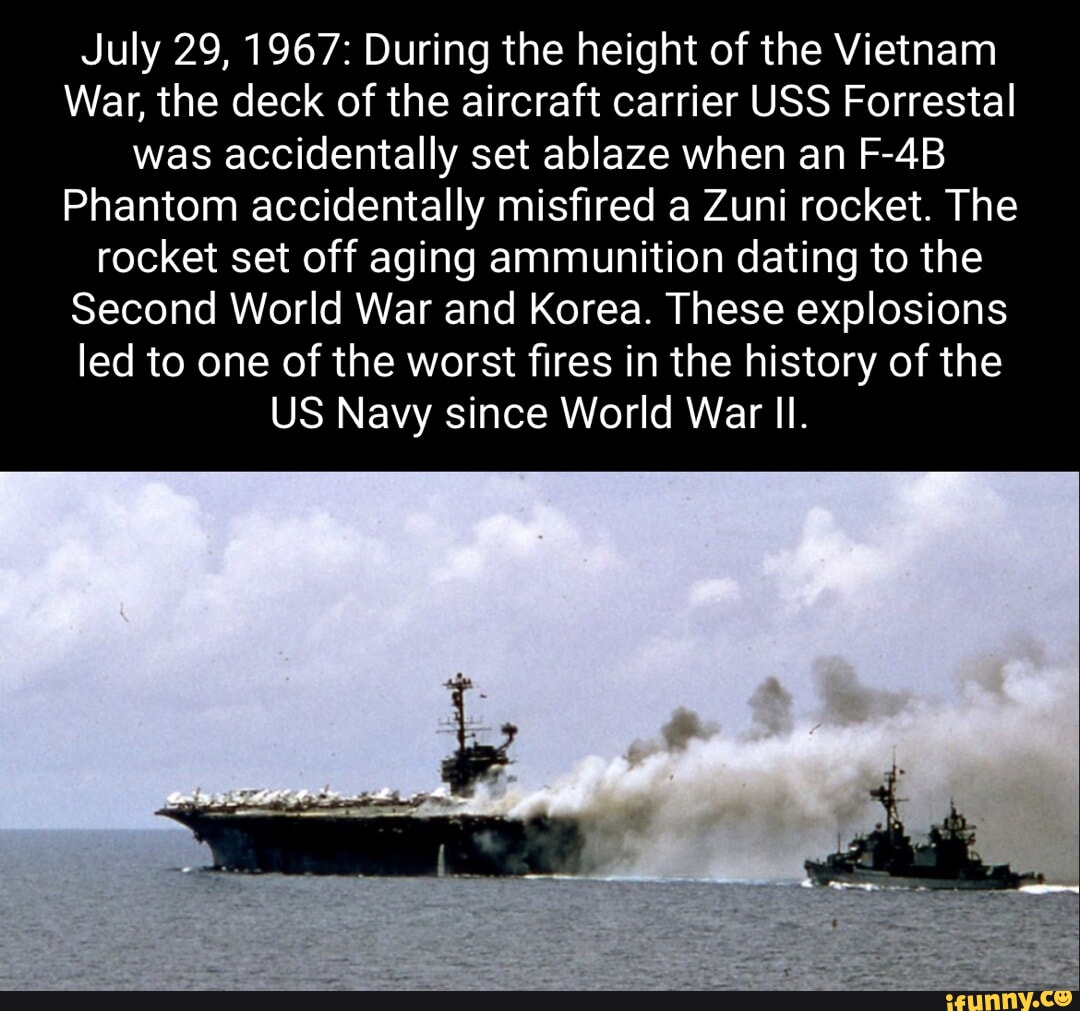 July 29, 1967: During The Height Of The Vietnam War, The Deck Of The ...