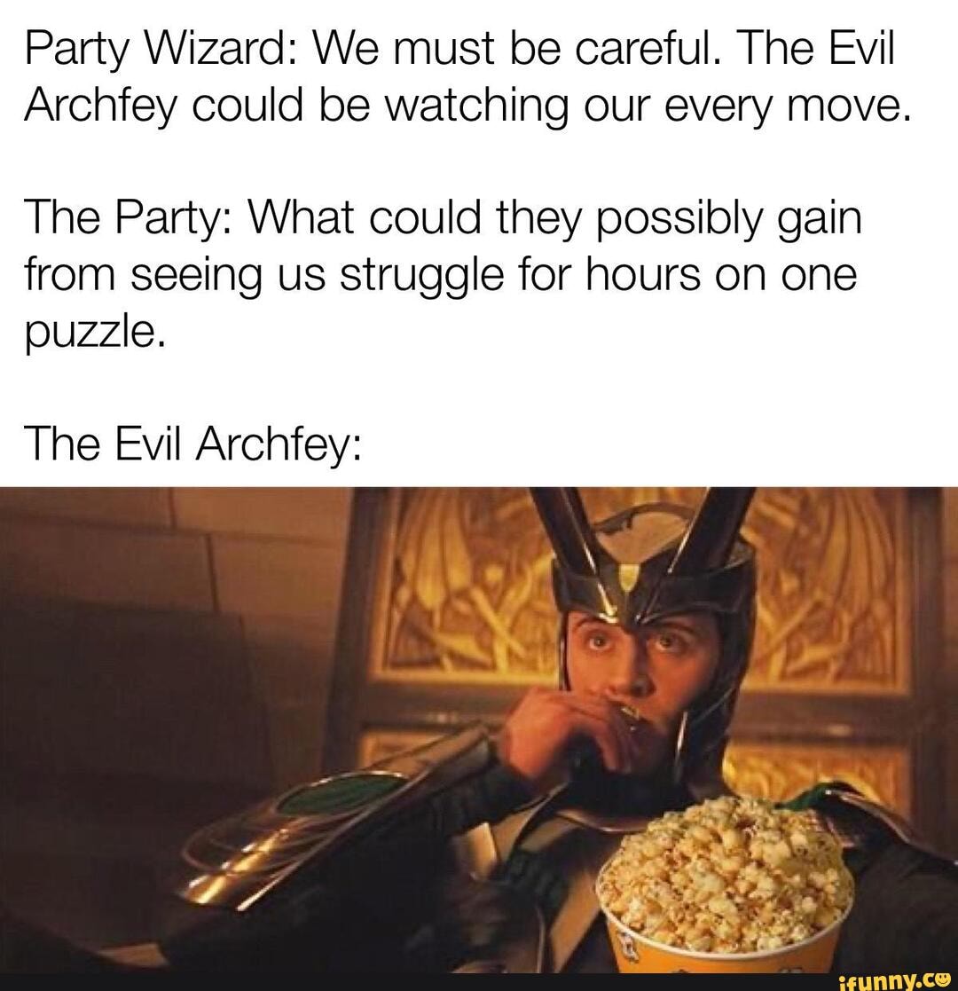 Had to make this for our party's wizard who keeps confusing