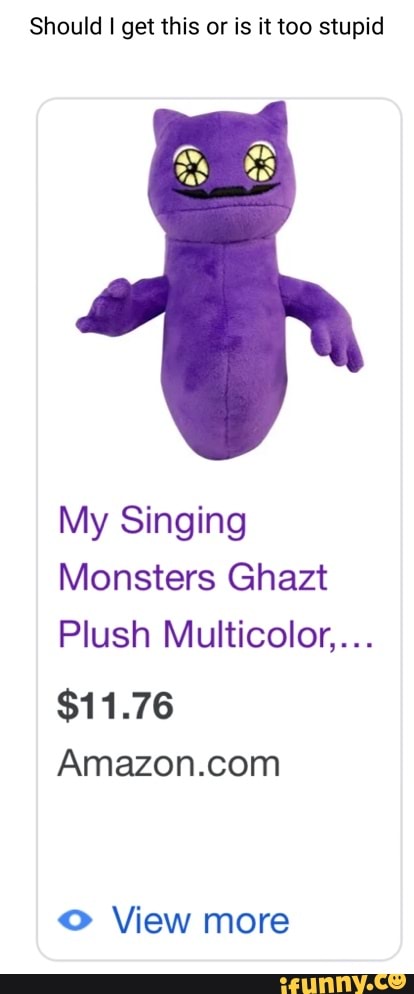 My singing monsters cheap ghazt plush