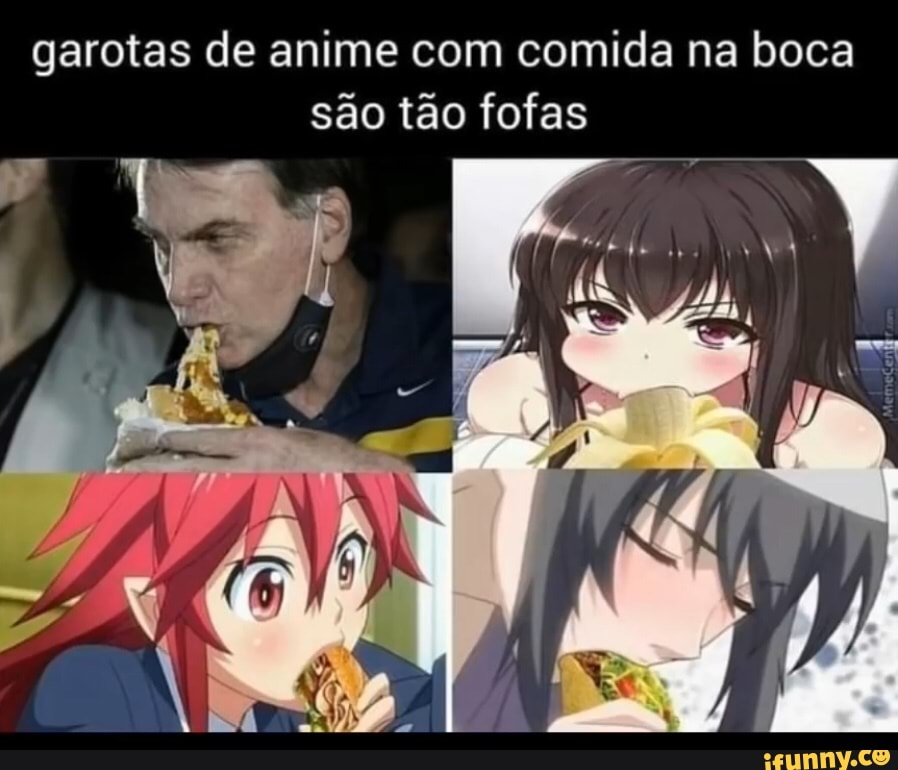Garotas de anime com comida na boca são tão fofas - iFunny Brazil