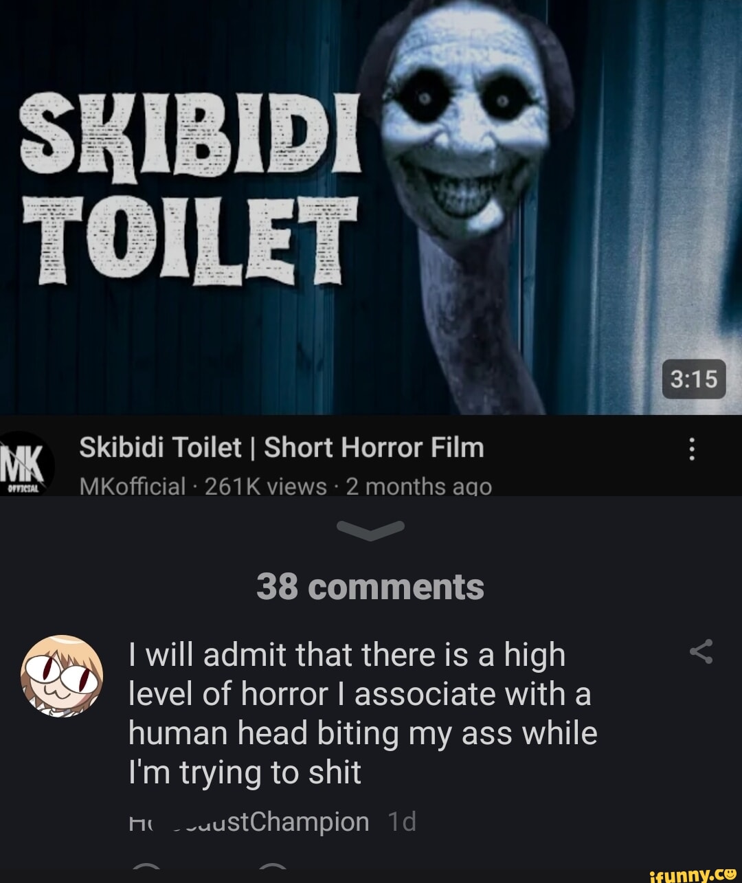 SKIBIDI TOILET I MK Skibidi Toilet I Short Horror Film MKofficial - 261K  views 2 months ago