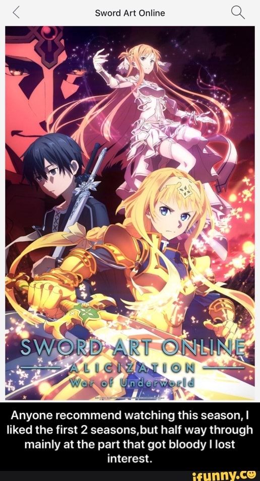 Sword art online Sword art offlinelll) - iFunny Brazil