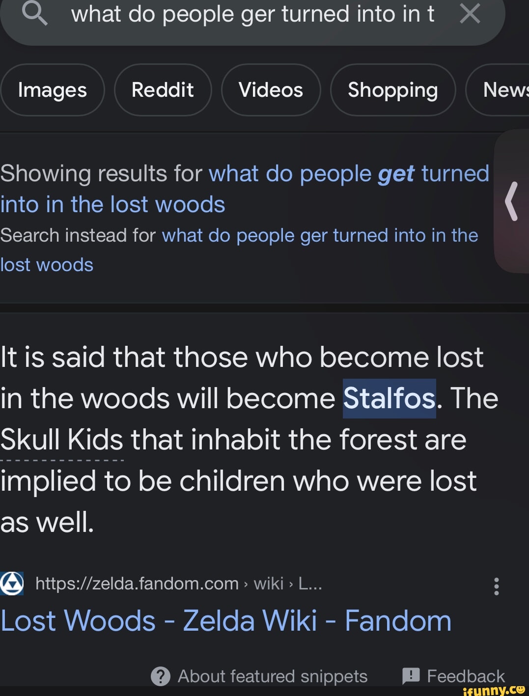 Lost Woods, Zeldapedia