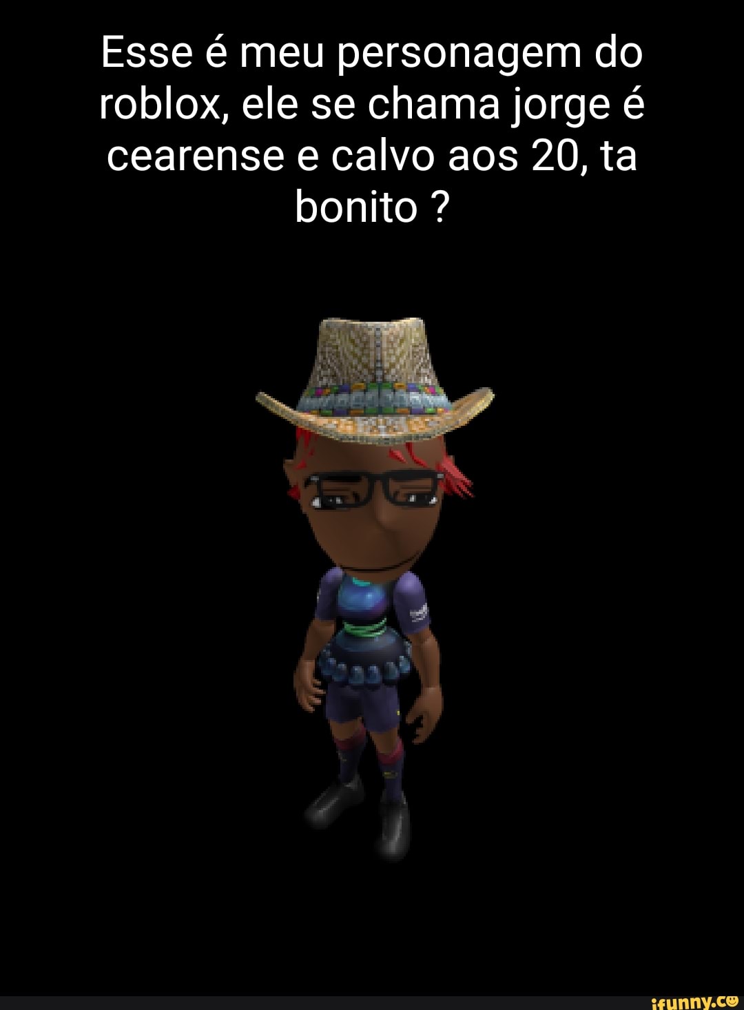 Eu achei um calvo no roblox!! - iFunny Brazil