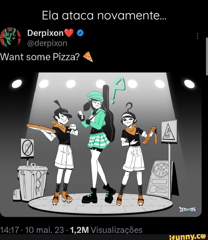 Derpixon and dash 2 pizza