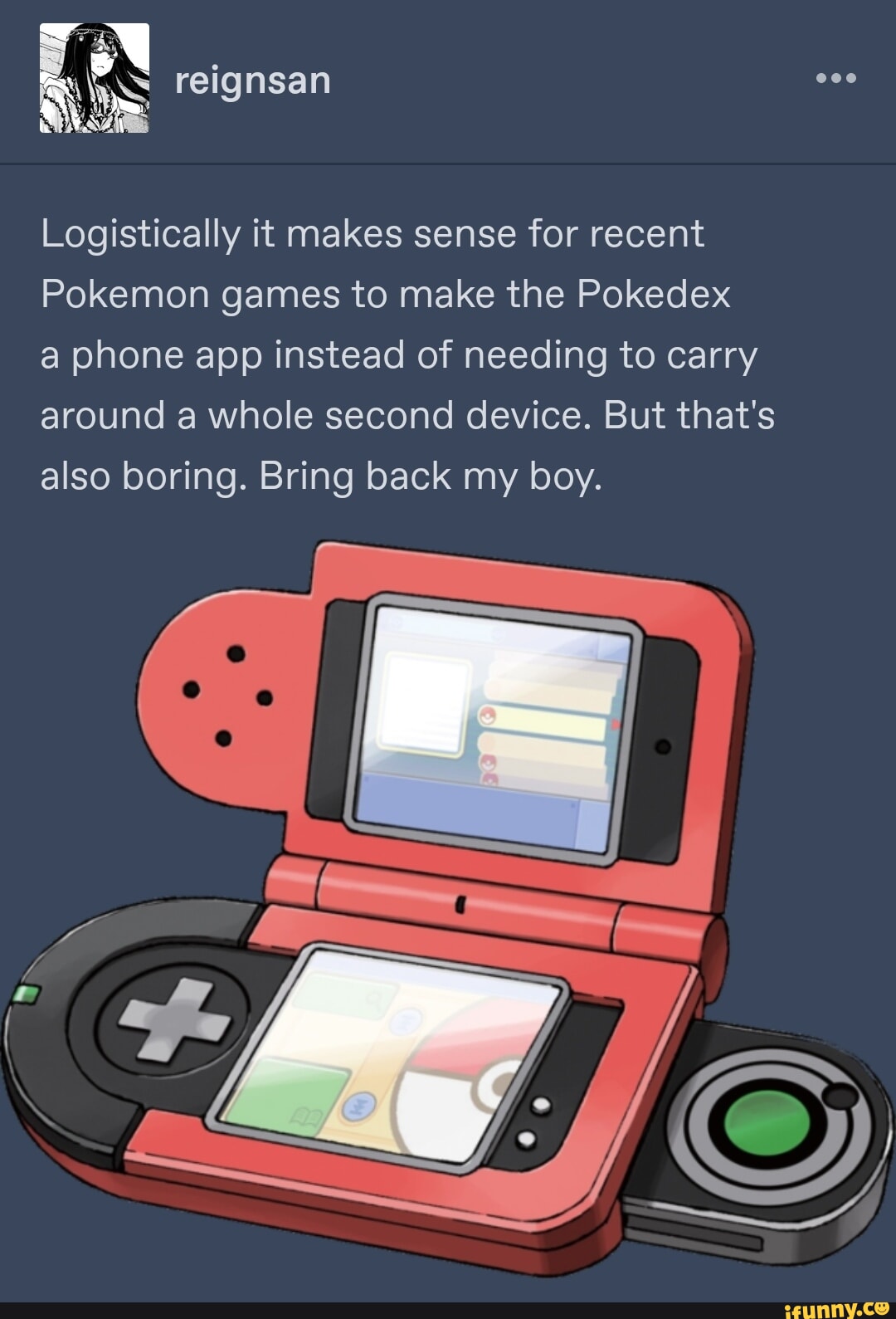 What game has a full Pokedex?