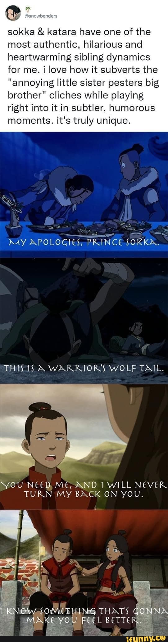 Sokka & katara have one of the most authentic, hilarious and ...