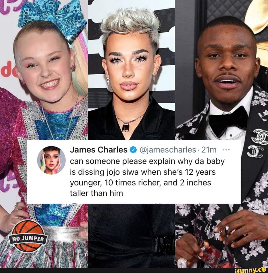 Rapper DaBaby Says He Wasn't Dissing JoJo Siwa After James Charles Called  Him Out