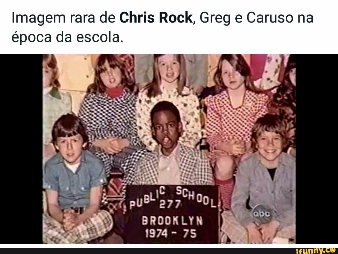 Imagem rara de Chris Rock Greg e Caruso na BROOKLYN 1974 75 poca