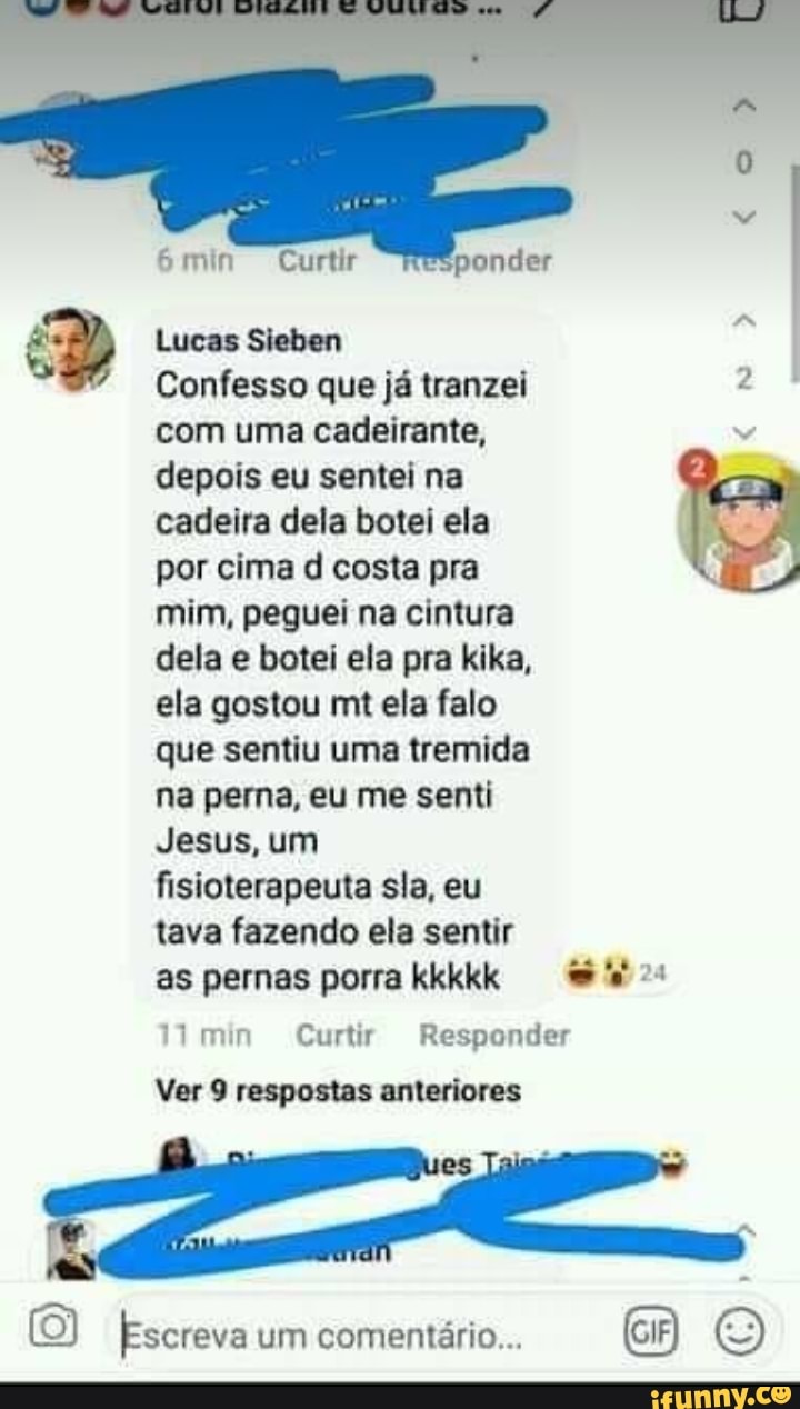 Confesso que já tranzei com uma cadeirante, mim, peguei na cintura dela e  botei ela pra