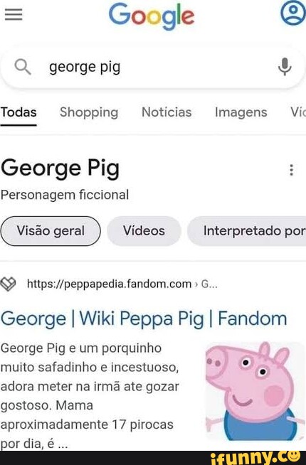 George Pig Personagem ficcional Interpretado por Vídeos George Pig