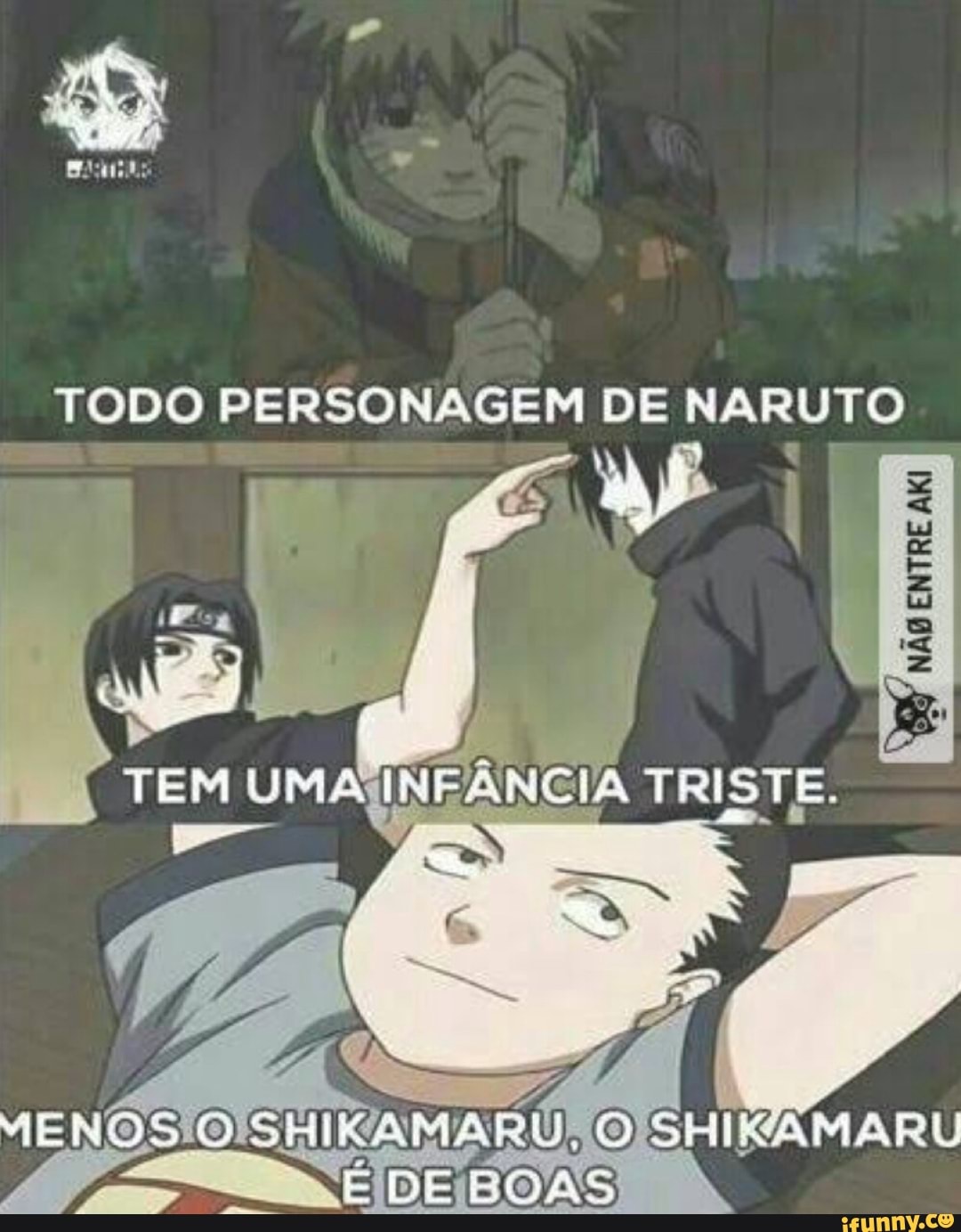 A triste infância de naruto 