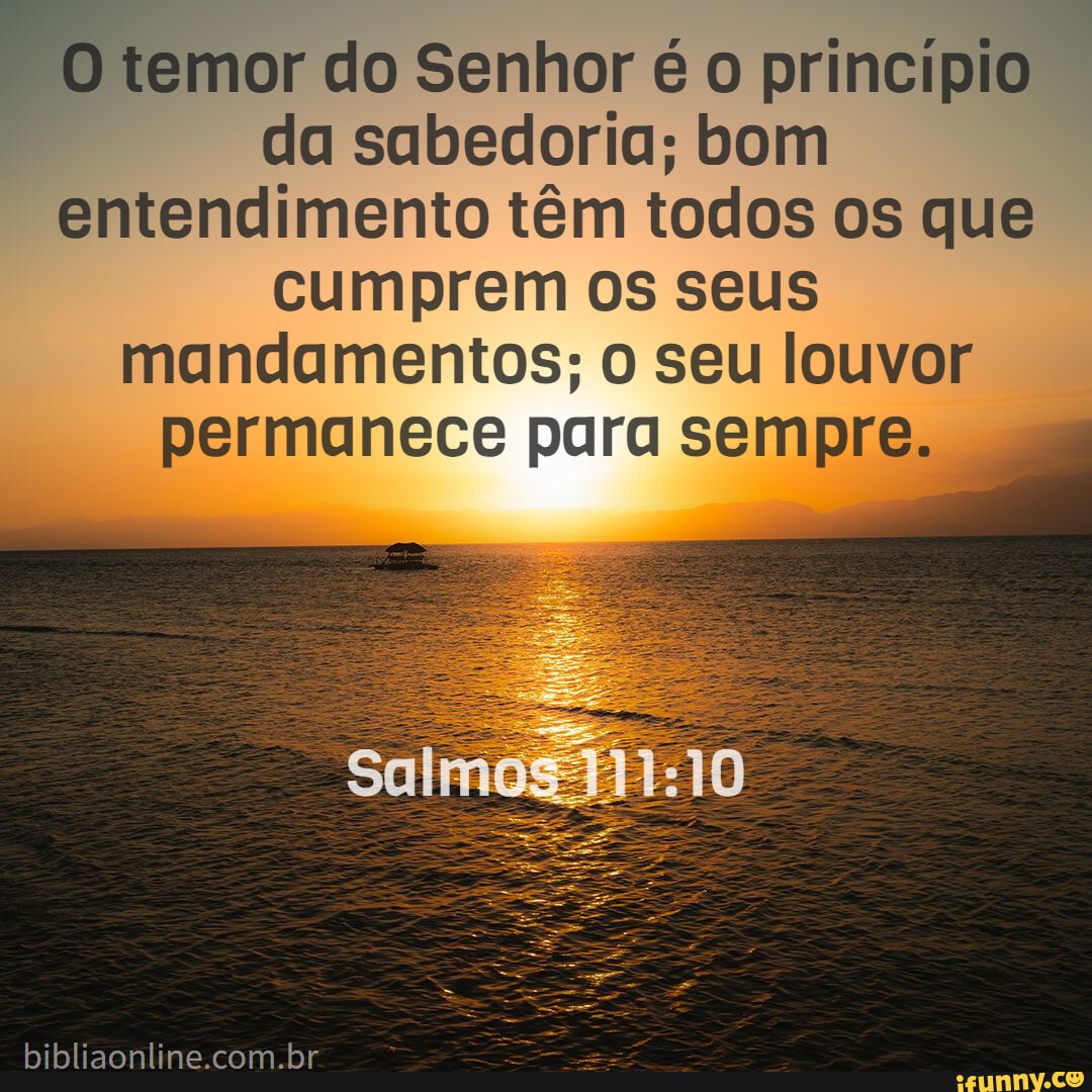 O Temor do Senhor