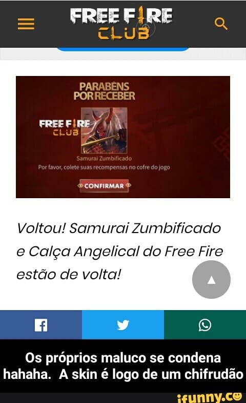 Free Fire: Calça Angelical está de volta; como pegar, free fire