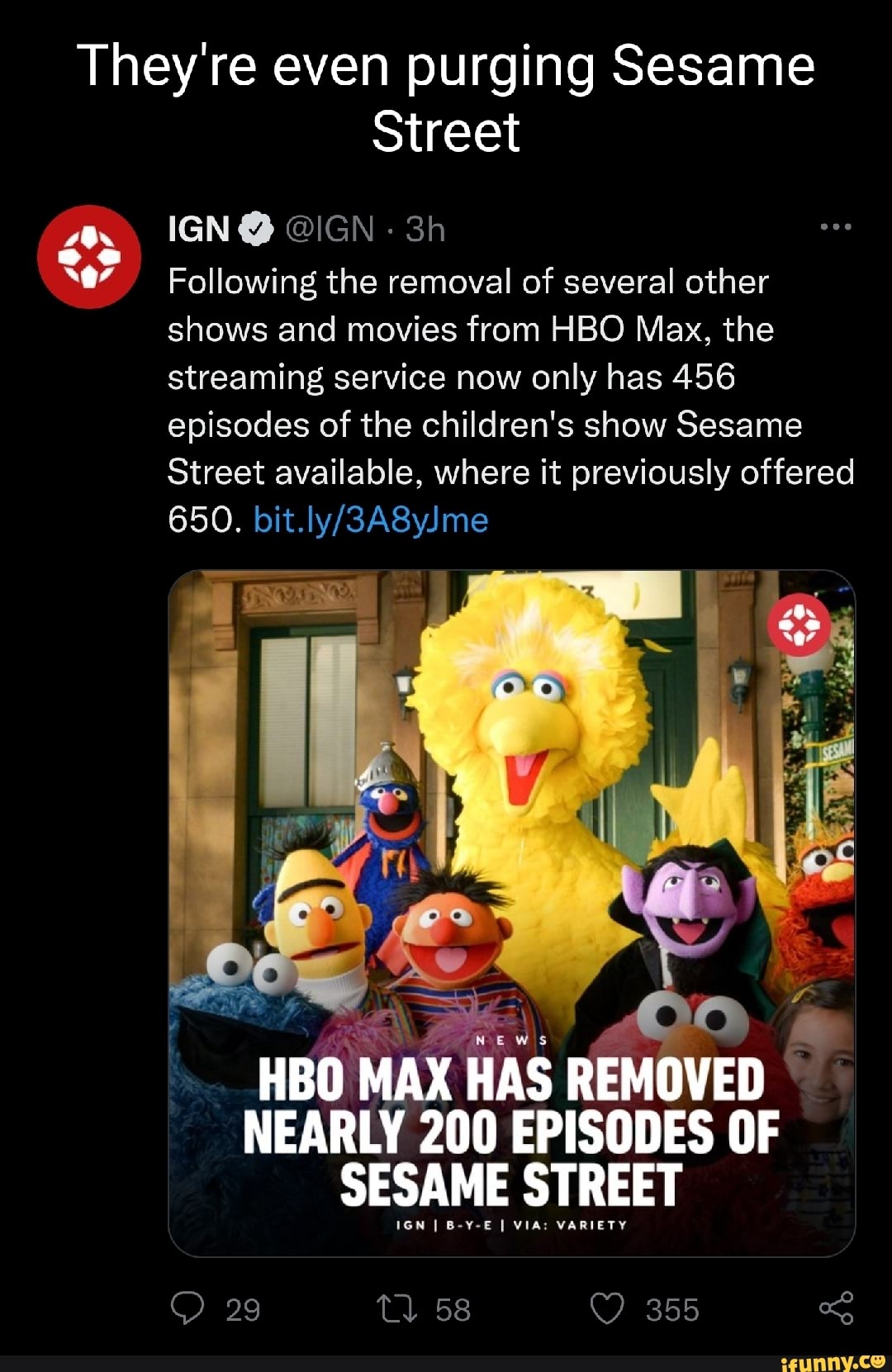 HBO Max Removes 200 'Sesame Street' Episodes