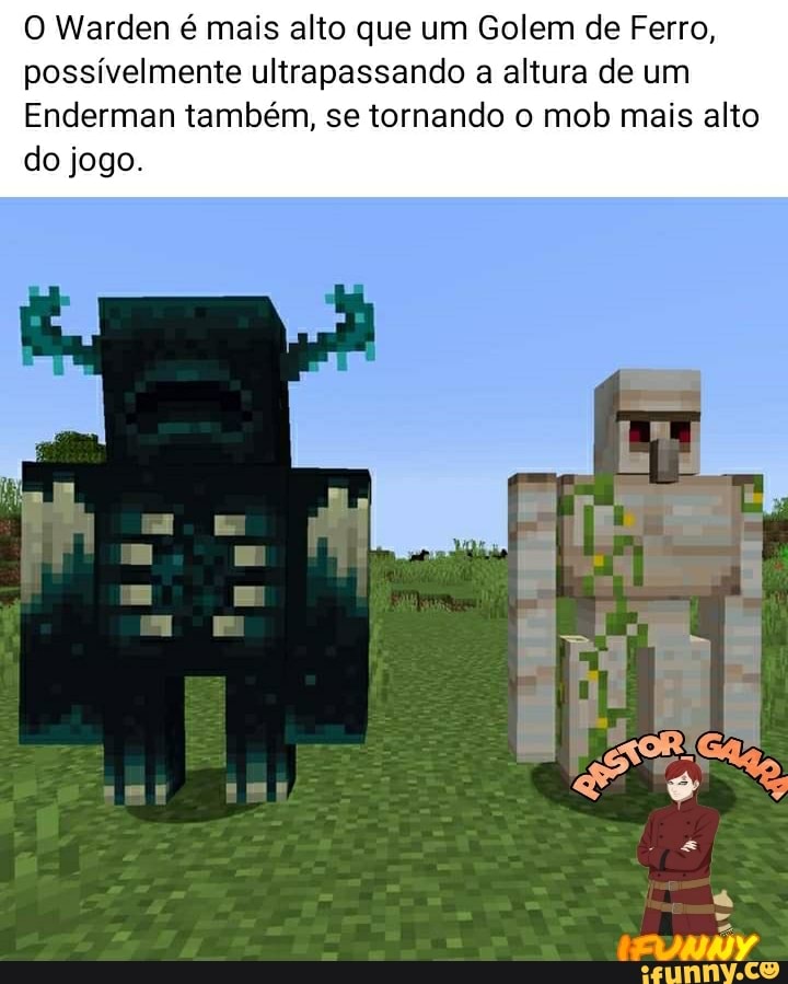 Mobs do Minecraft Realista Parte 1 Warden e Phantom UT - iFunny Brazil