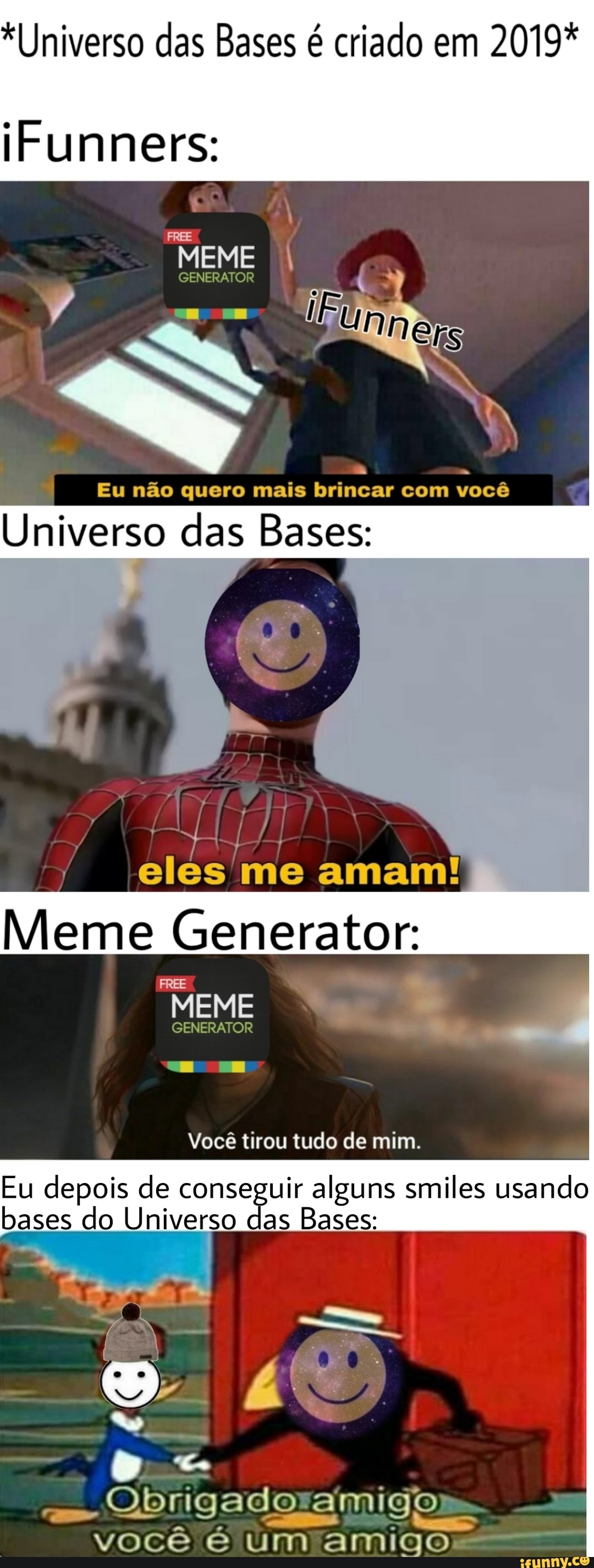 Meme generator generator MAS AÍ EU FA E UM MEME SOBRE Não FAZER MEMES COM  AS BASES DO MEME GENERATOR - iFunny Brazil