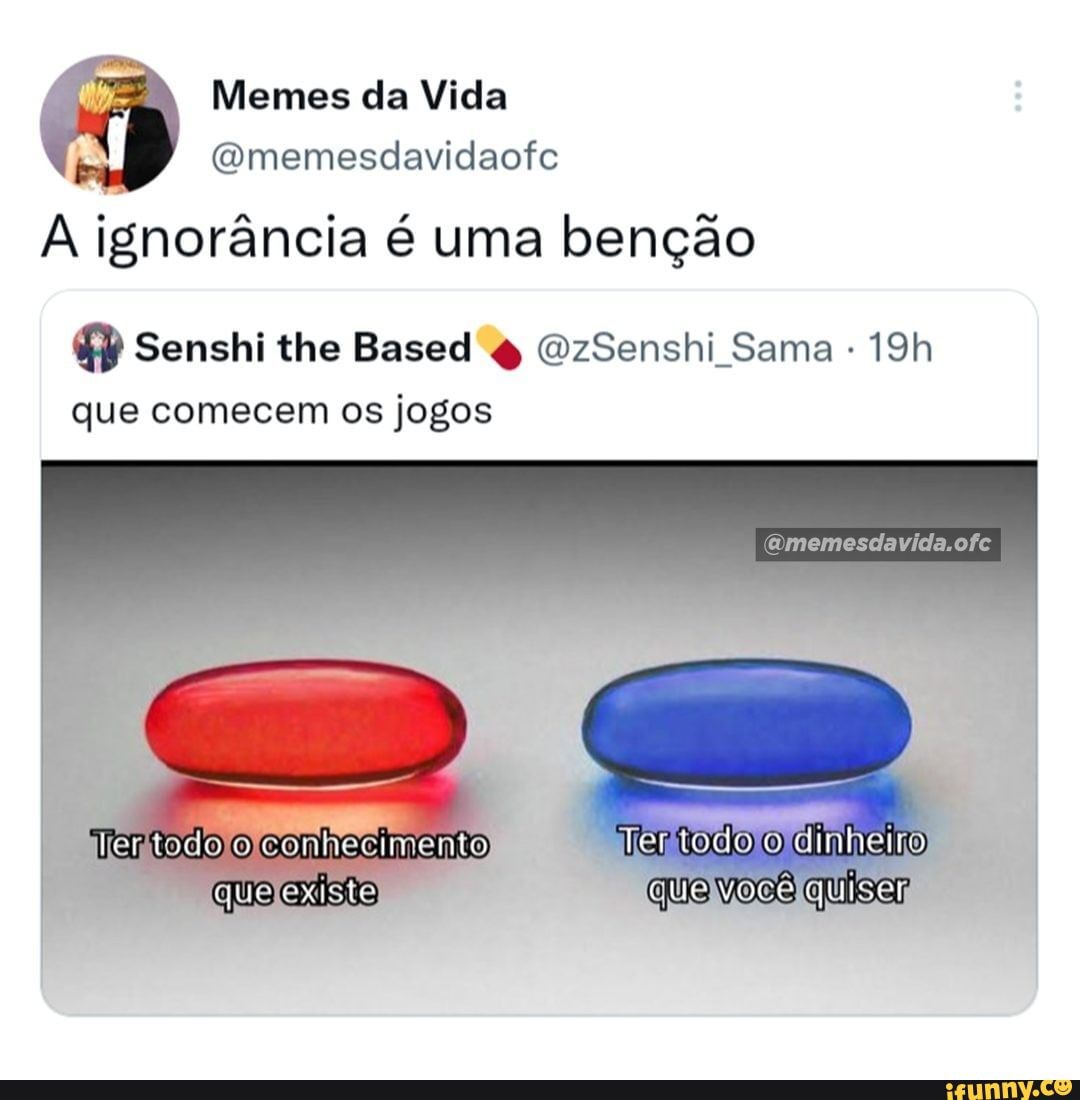 A ignorância não é uma benção