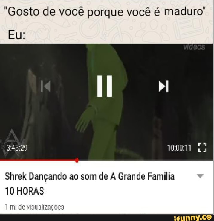 Shrek Dançando ao som de A Grande Familia 10 HORAS 