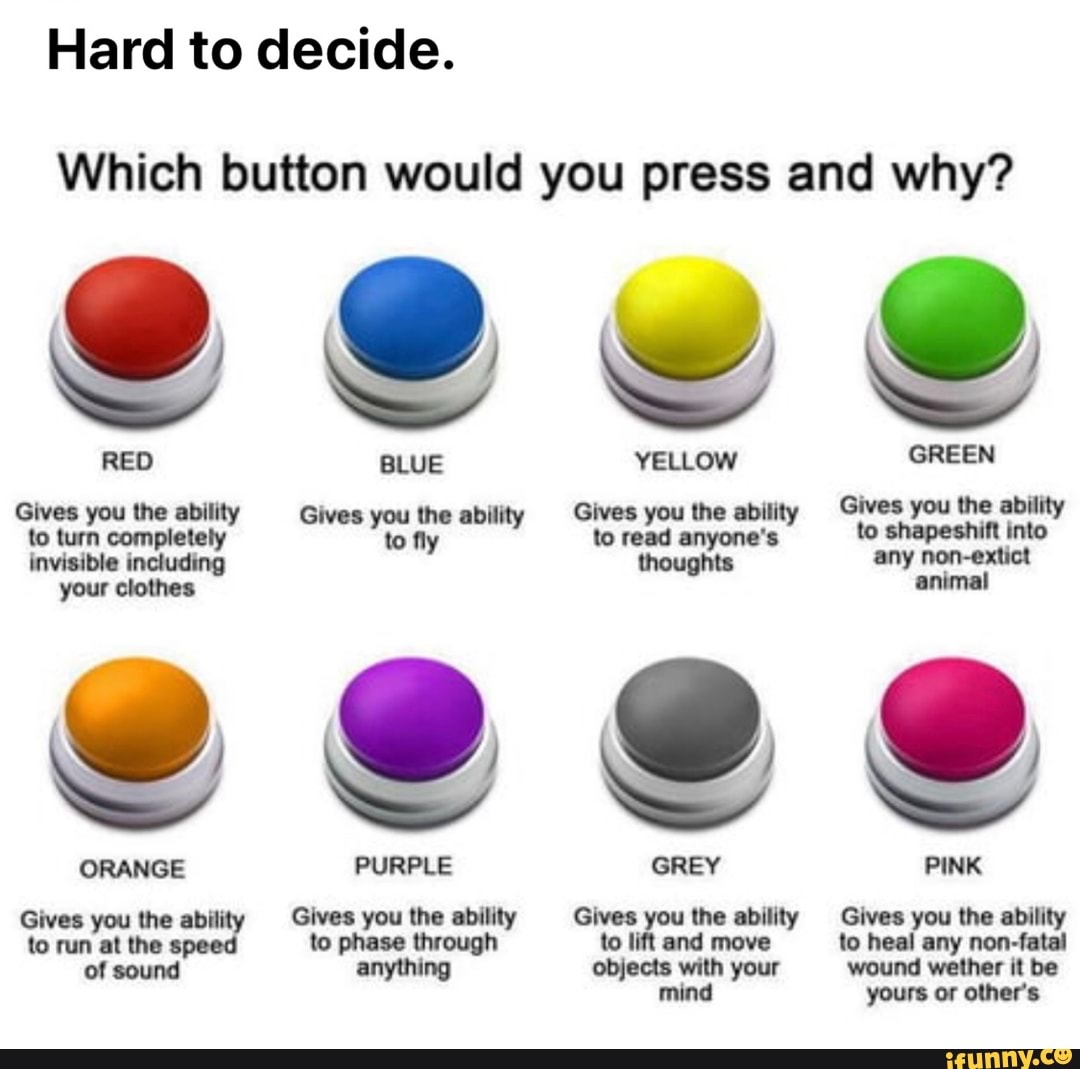 would you press the button in this scenario? 😳 