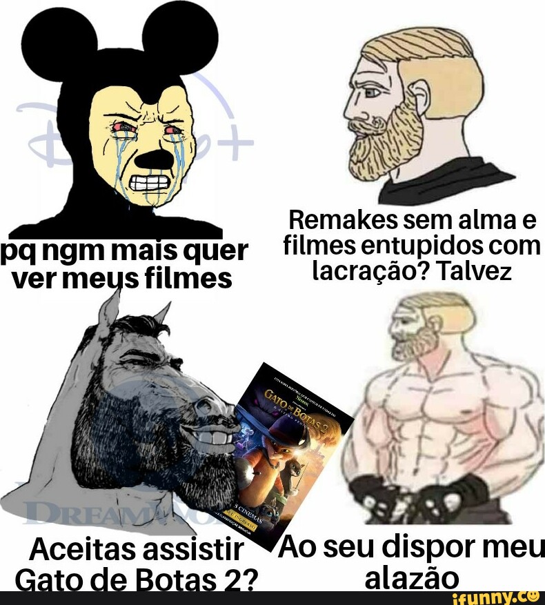 Onde posso assistir gato de botas 2 completo dublado de graça?! - iFunny  Brazil