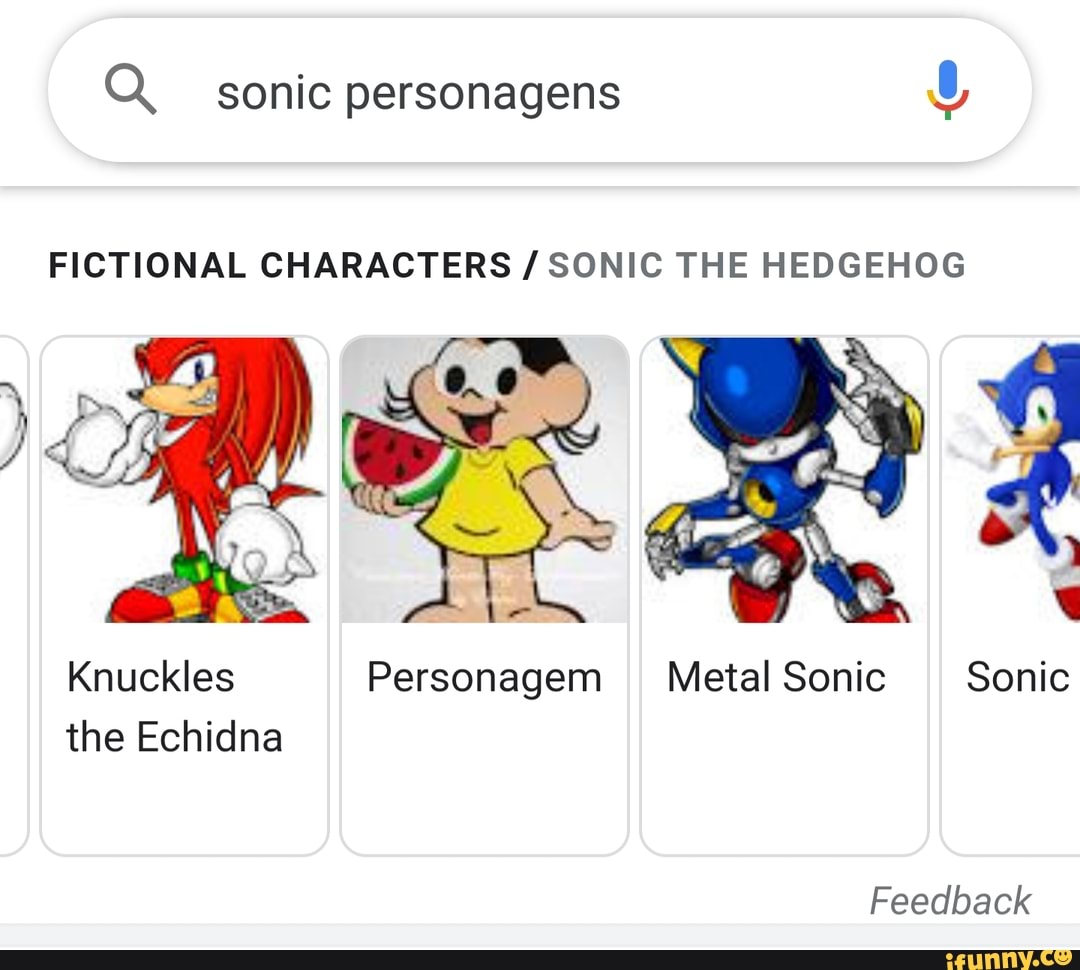 Sonic the Hedgehog, Personagens