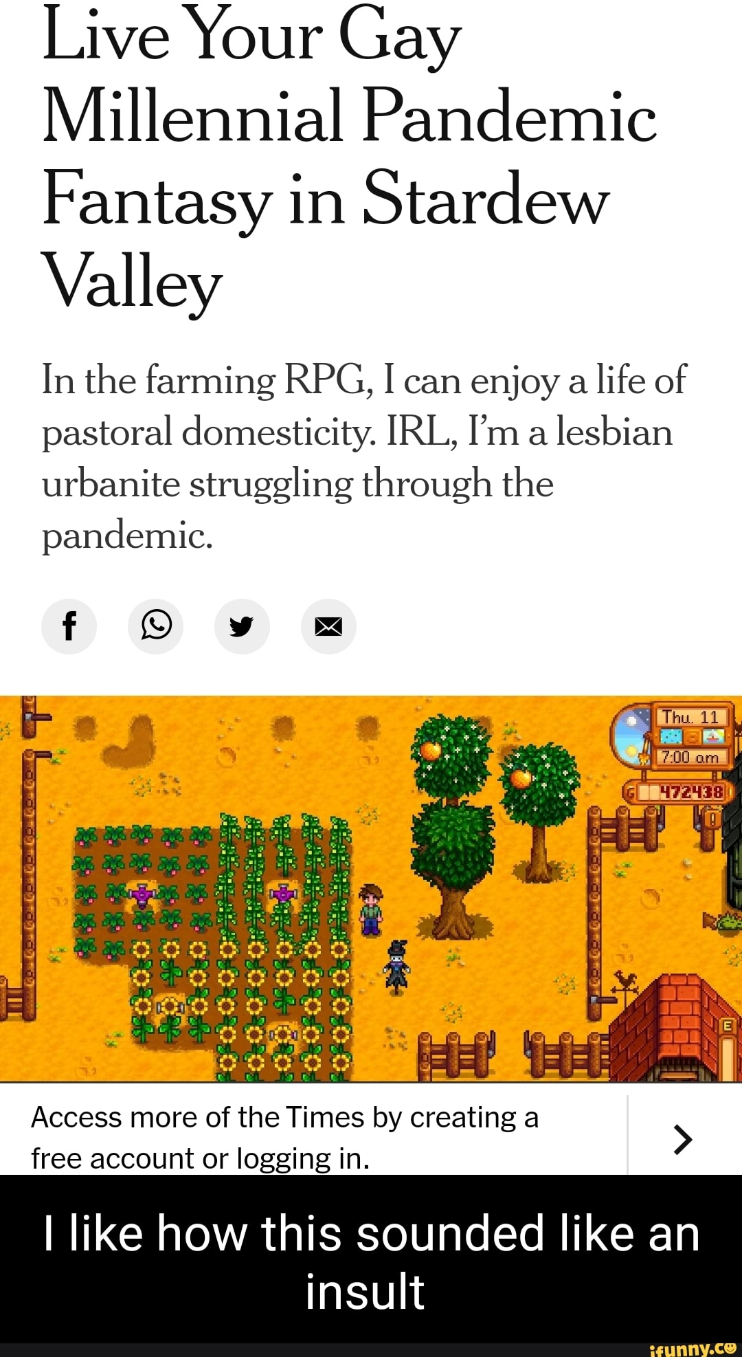 Live Your Gay Millennial Pandemic Fantasy in Stardew Valley In the farming  I I can enjoy a