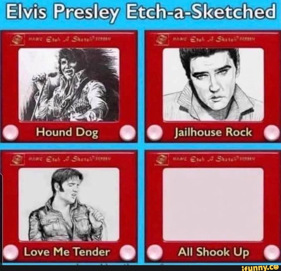 Elvis love me tender meme