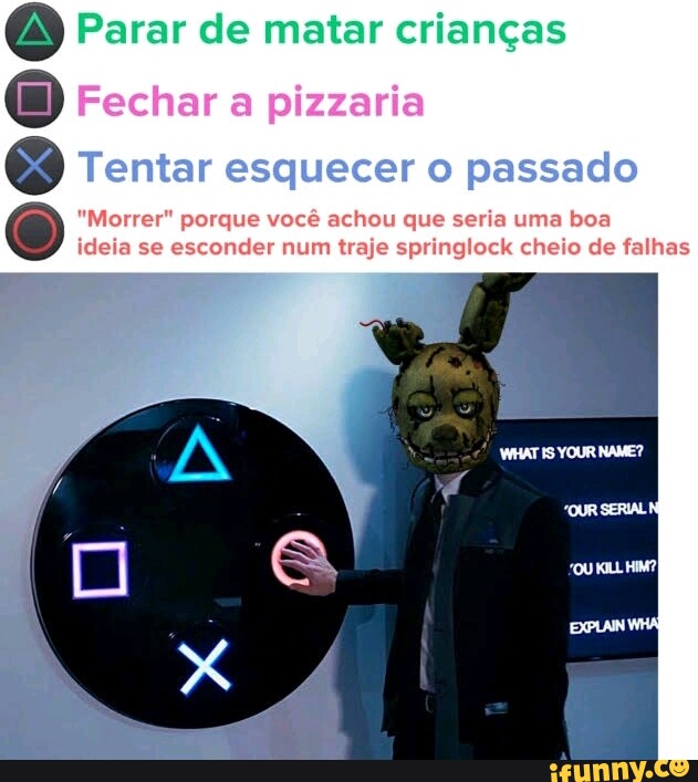 Quem seria vc em fnaf?