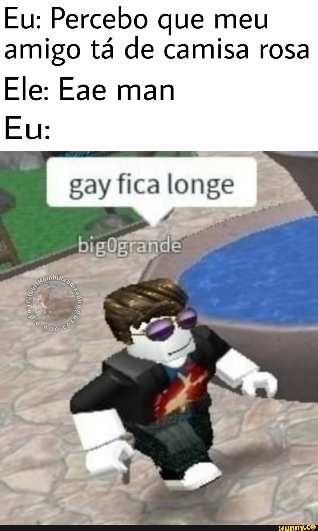 Até meu personagem no Roblox não escapa da calvície - iFunny Brazil