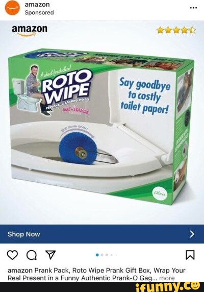 Prank-O Prank Gift Box, Roto Wipe 