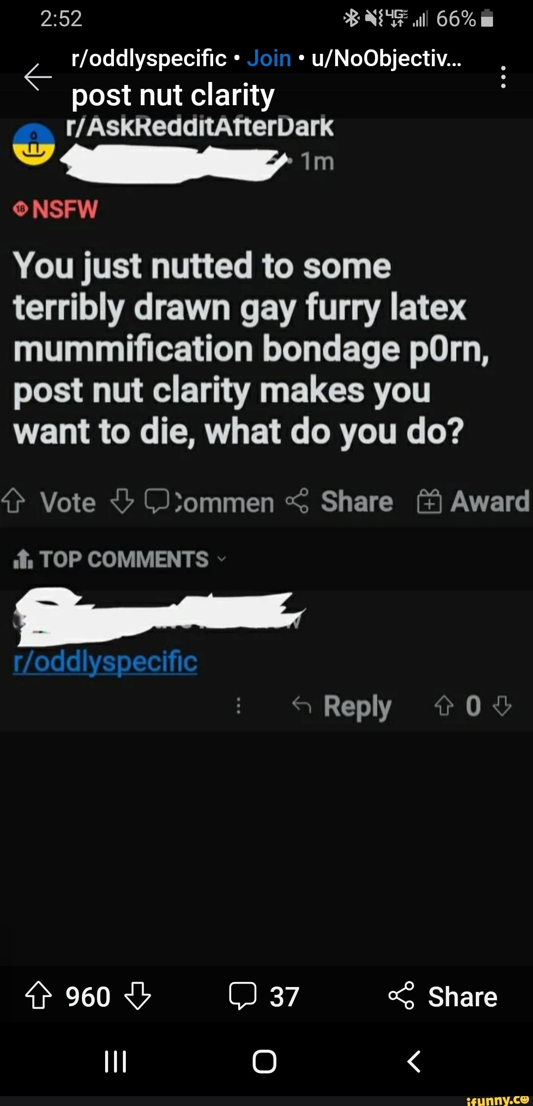 66% Join iterDark post nut clarity NSFW You just nutted to some terribly  drawn gay