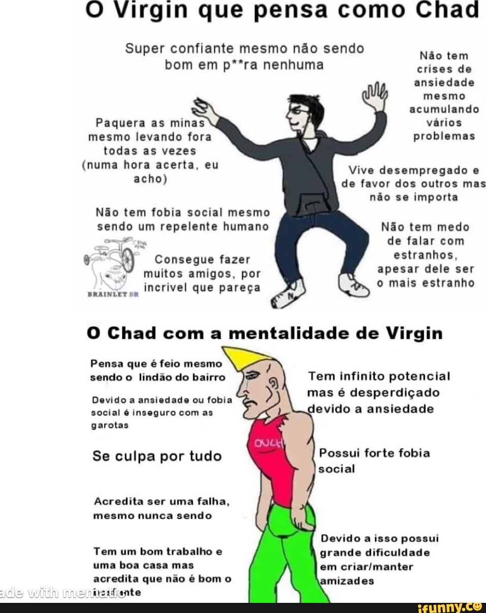 Entenda o que é Chad, - Brainlet Br - quinta edição