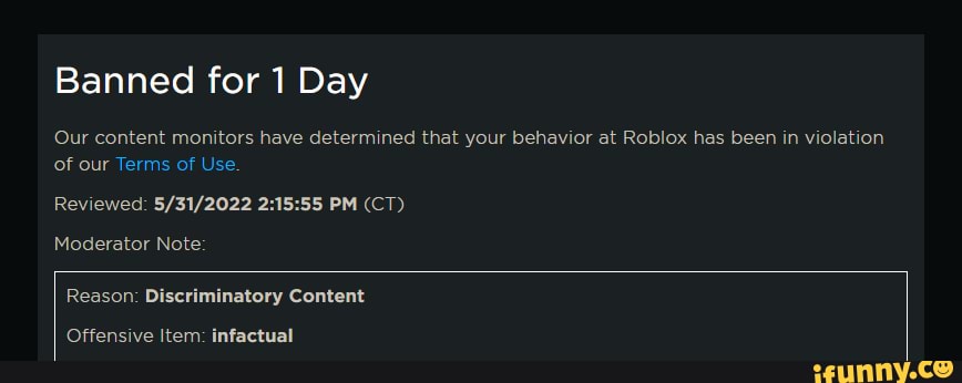 It got real es Banned for 1 Day Our content monitors have