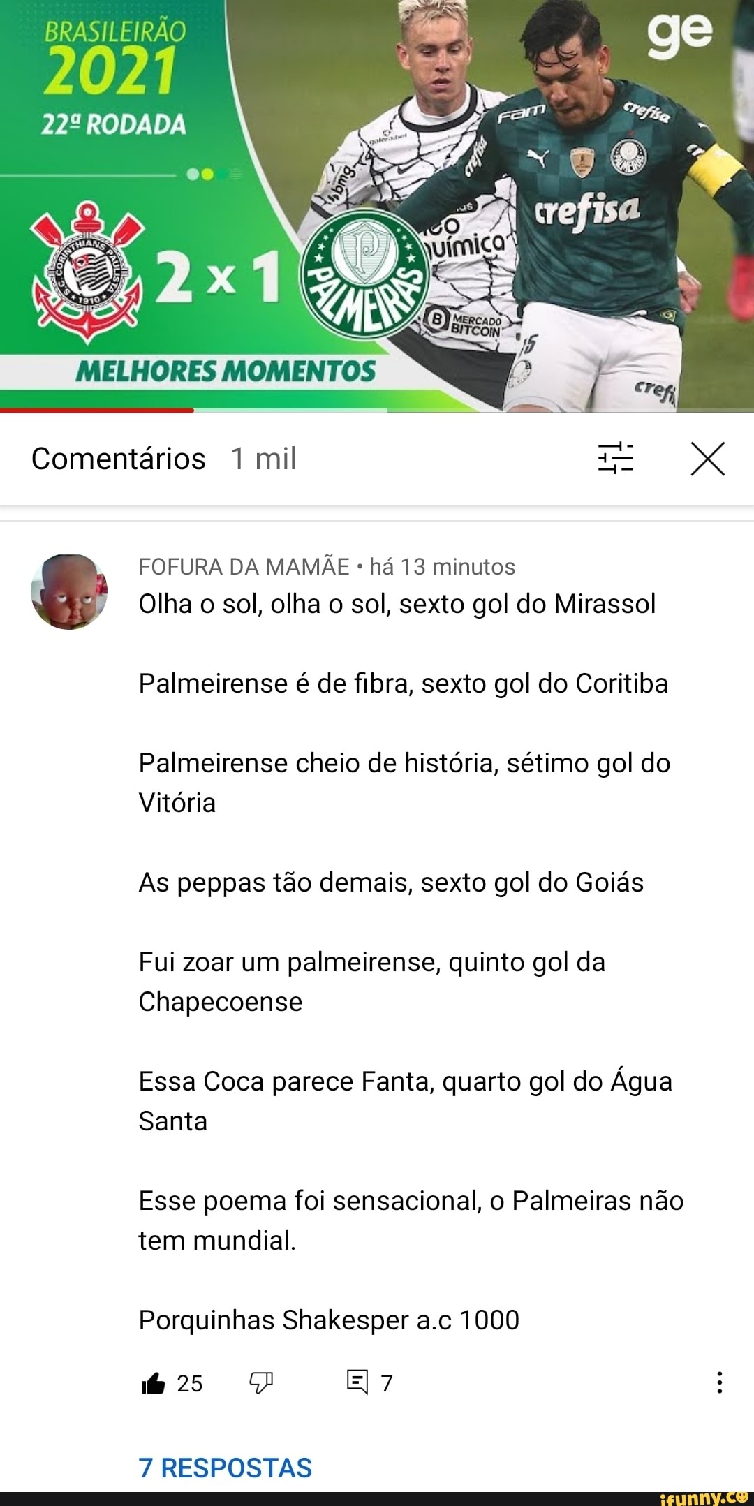 CORINTHIANS 2 X 1 PALMEIRAS, MELHORES MOMENTOS, 22ª RODADA BRASILEIRÃO  2021