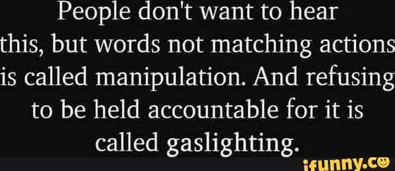 Grim Reaper on X: //gaslighting is not a synonym for manipulation