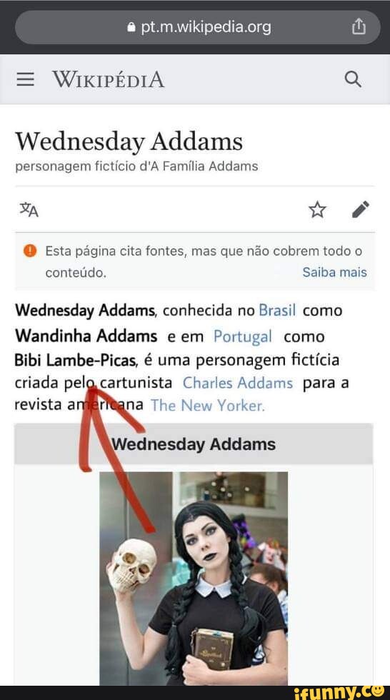 Wednesday Addams - Wikipedia