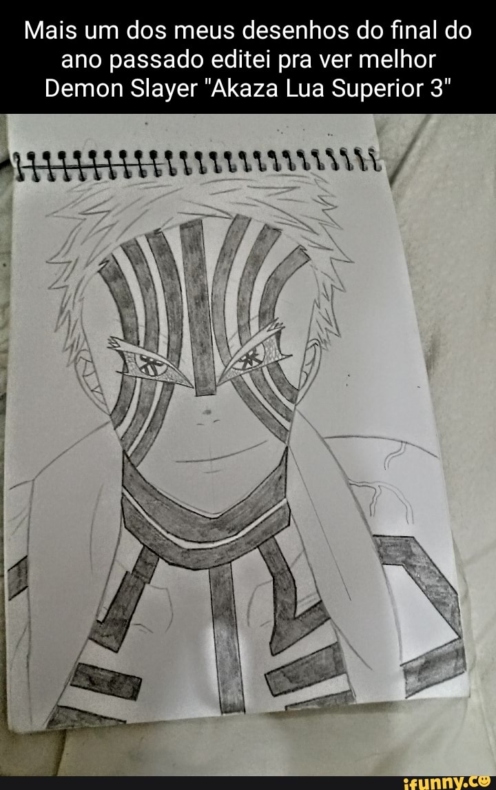 Mais um dos meus desenhos do final do ano passado editei pra ver melhor  Demon Slayer 