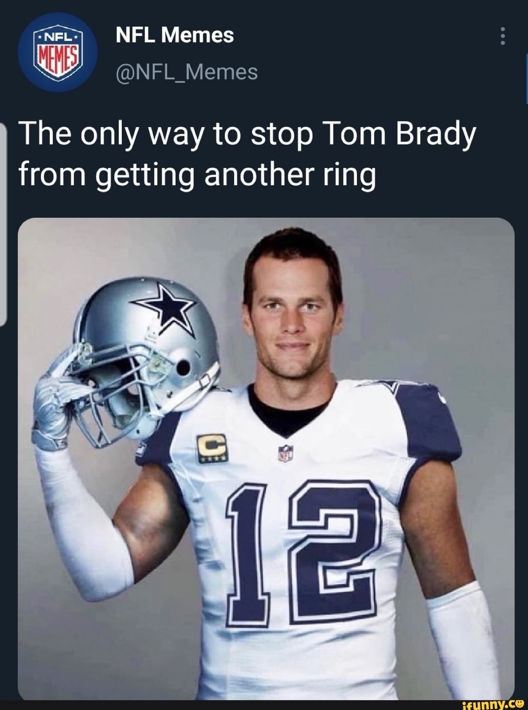 NFL Memes - Tom Brady ring breakdown: Credit - ghettogronk