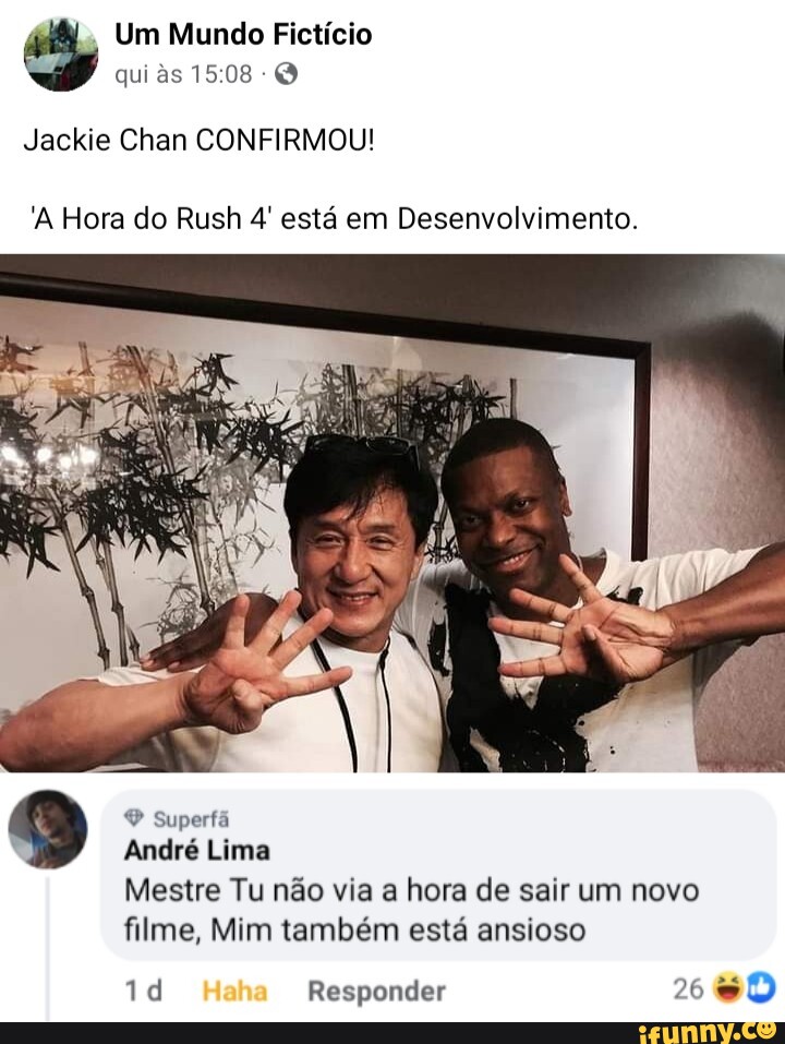 A idade chegou: como Jackie Chan está vai te deixar surpreso