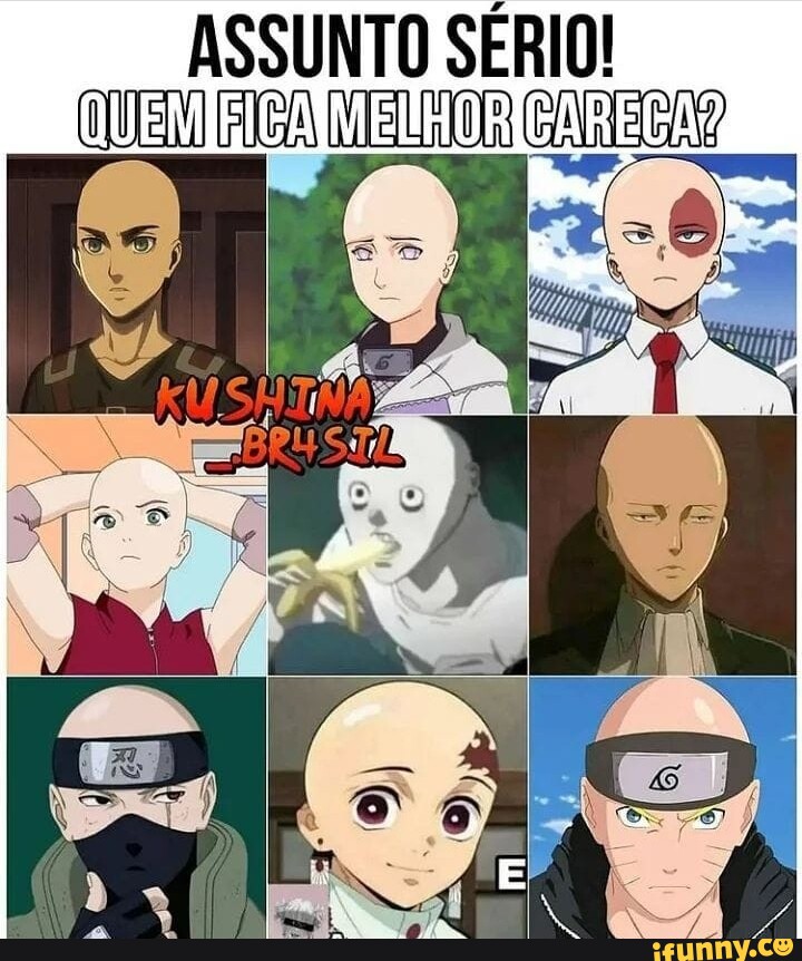 Aquele personagem careca que usa as habilidades pra Coniator 0 mal - iFunny  Brazil