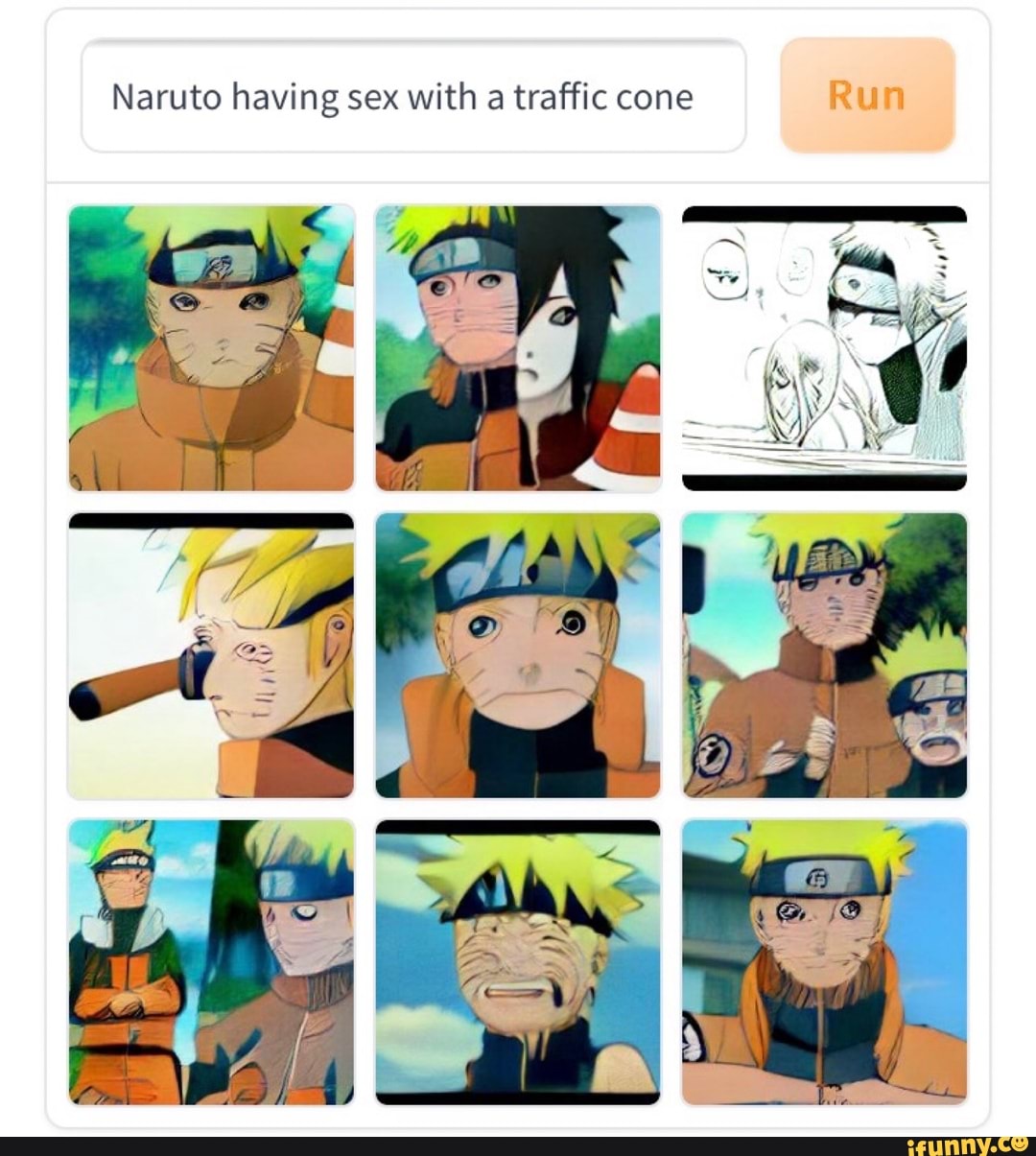 Naruto having sex with a traffic cone - iFunny Brazil