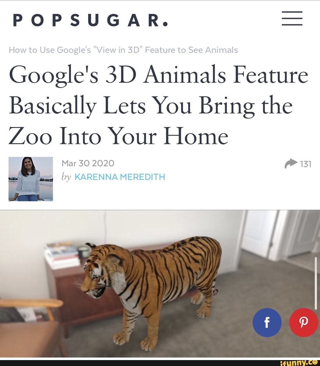 How to Use Google's View in 3D Feature to See Animals