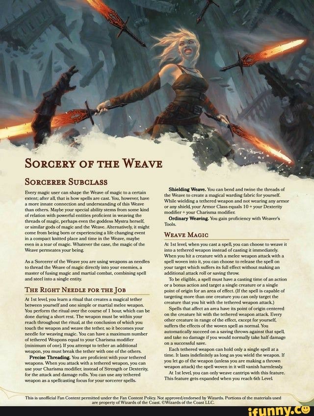 The Storyweaver 5e Wizards Subclass – Spellhawks Press