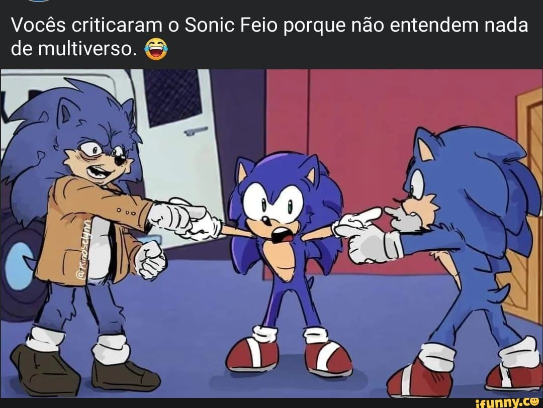 O meme do Sonic feio 