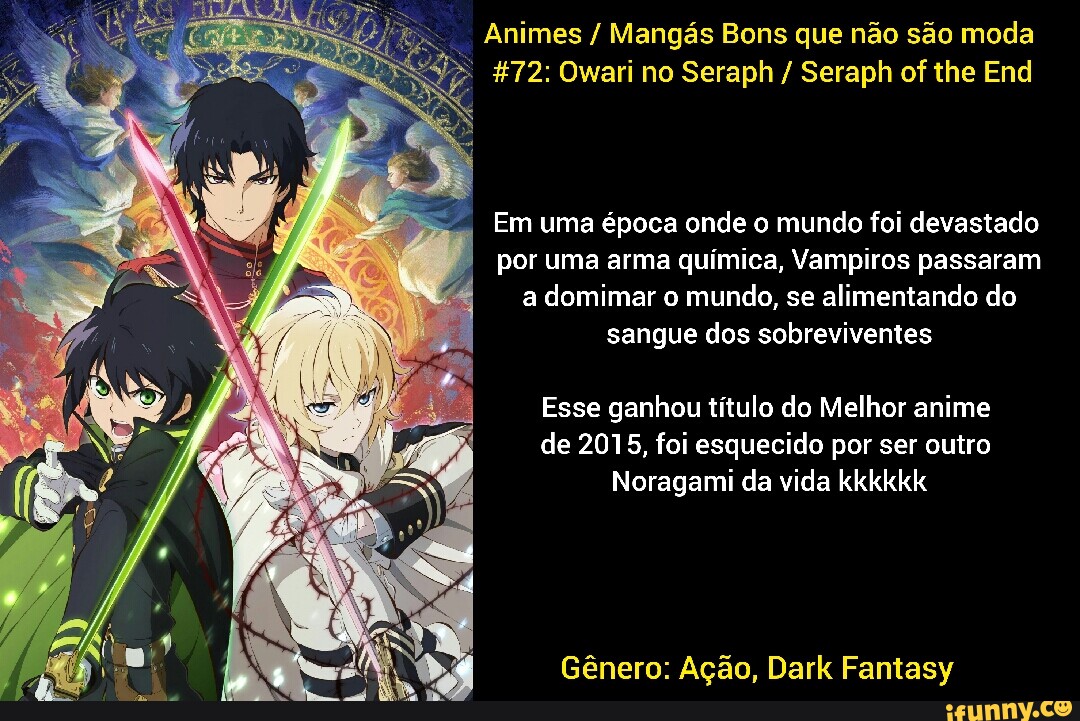 Os melhores animes como Owari No Seraph que você vai gostar de