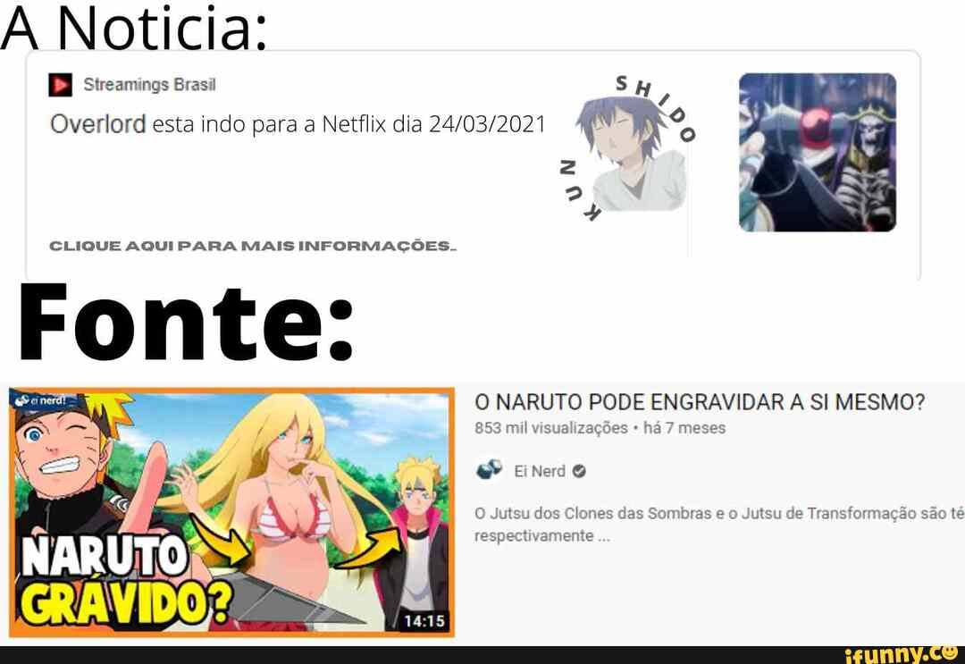  Naruto está de volta ao catálogo da Netflix